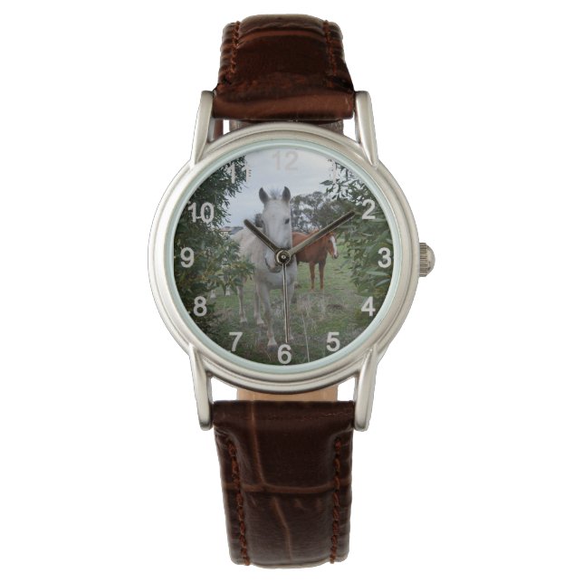 Peekaboo Horses, Ladies Wristwatch (Front)