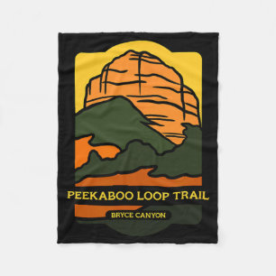 Peekaboo Loop Trail - Bryce Canyon Horseback Ridin Fleece Blanket