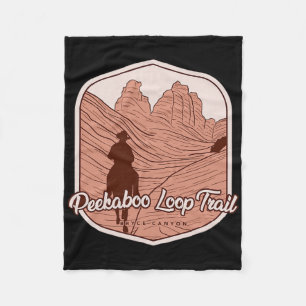 Peekaboo Loop Trail - Bryce Canyon Horseback Ridin Fleece Blanket