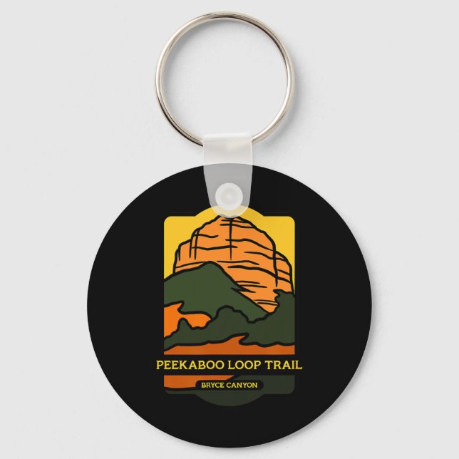 Peekaboo Loop Trail - Bryce Canyon Horseback Ridin Key Ring (Front)
