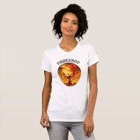Peekaboo Masked Gothic Skeleton Ladies T-shirt