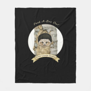 Peekaboo Meme Design For Halloween Fleece Blanket