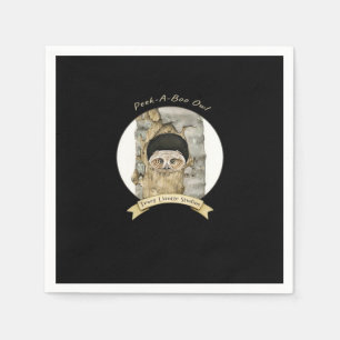 Peekaboo Meme Design For Halloween Napkin