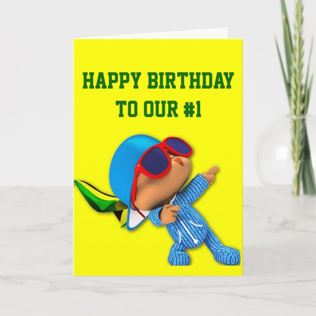 Peekaboo number 1 superstar card (Front)