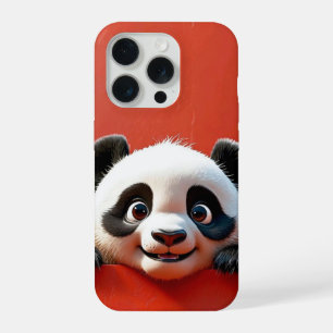 Peekaboo Panda Charm iPhone 15 Pro Case