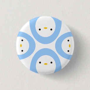 Peekaboo Penguins 3 Cm Round Badge