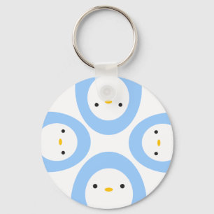 Peekaboo Penguins Key Ring