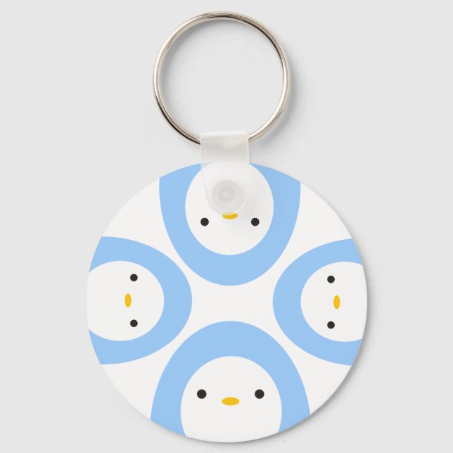 Peekaboo Penguins Key Ring (Front)