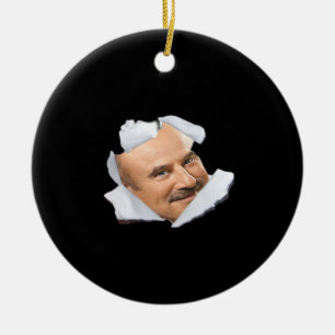 Peekaboo Phil – Funny Autumn Slogan Ceramic Ornament