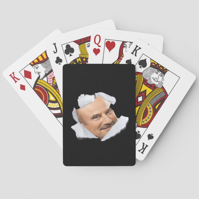 Peekaboo Phil – Funny Autumn Slogan Playing Cards (Back)