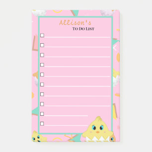 Peekaboo Pink Baby Chick Notes