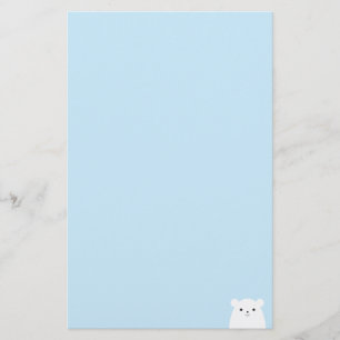 Peekaboo Polar Bear Stationery