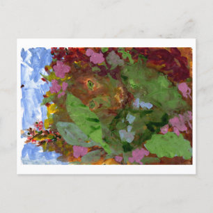 Peekaboo postcard