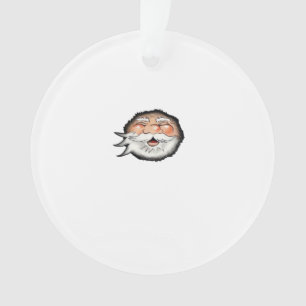 Peekaboo Santa Classic Ornament