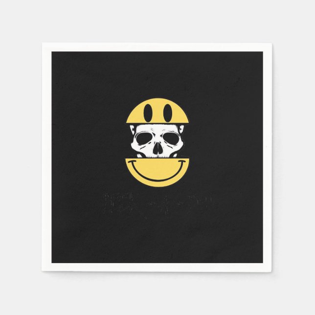 Peekaboo - Skull Distorted Napkin (Front)