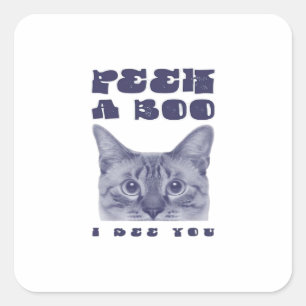 Peekaboo – Sloth Halloween Surprise Square Sticker