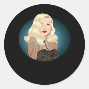 Peekaboo Spooky Quote Classic Round Sticker