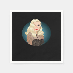 Peekaboo Spooky Quote Napkin