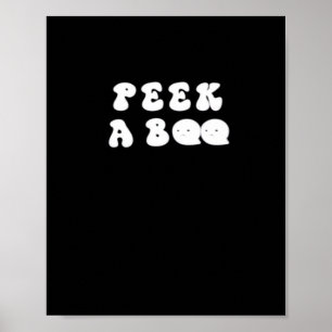 Peekaboo Spooky Slogan Poster