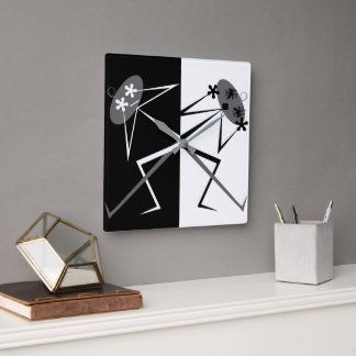Peekaboo Square Wall Clock
