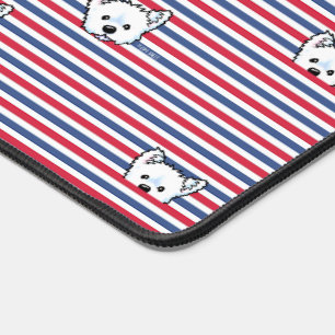 Peekaboo Westies KiniArt Desk Mat