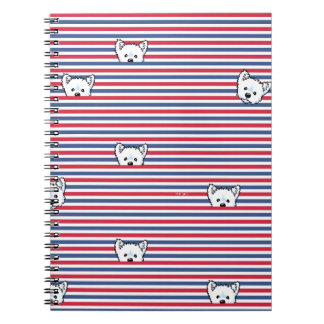 Peekaboo Westies KiniArt Notebook
