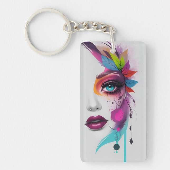 Peeking Acrylic Keychain (Front)
