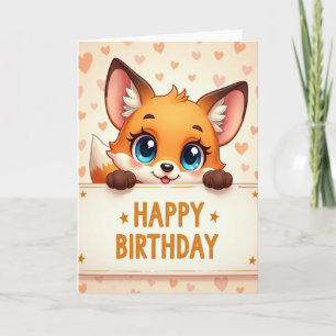 Peeking Animal Birthday Card