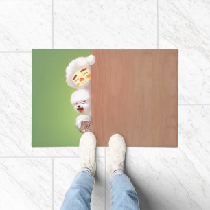 Peeking Animals Trio Doormat