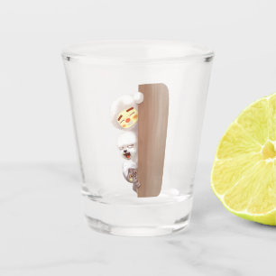 Peeking Animals Trio Shot Glass