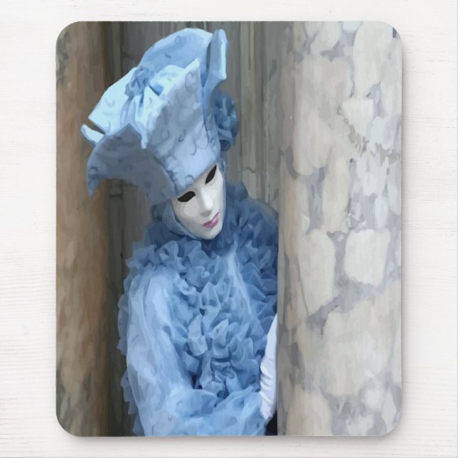 Peeking around Columns Mousepad (Front)