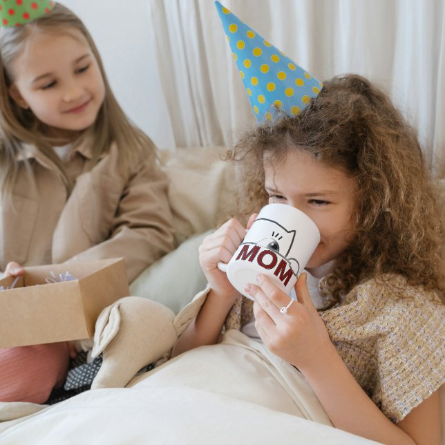 Peeking Black Cat Mom Minimalist Coffee Mug (#catmom #curiouscat
#catlover #coffeemug #giftforher
#petlovers
#catparent
#mothersday
#newyeargifts)