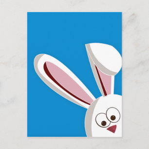 Peeking Bunny Postcard