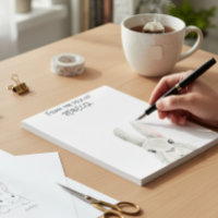 Peeking Bunny Rabbit From the Desk of Personalised