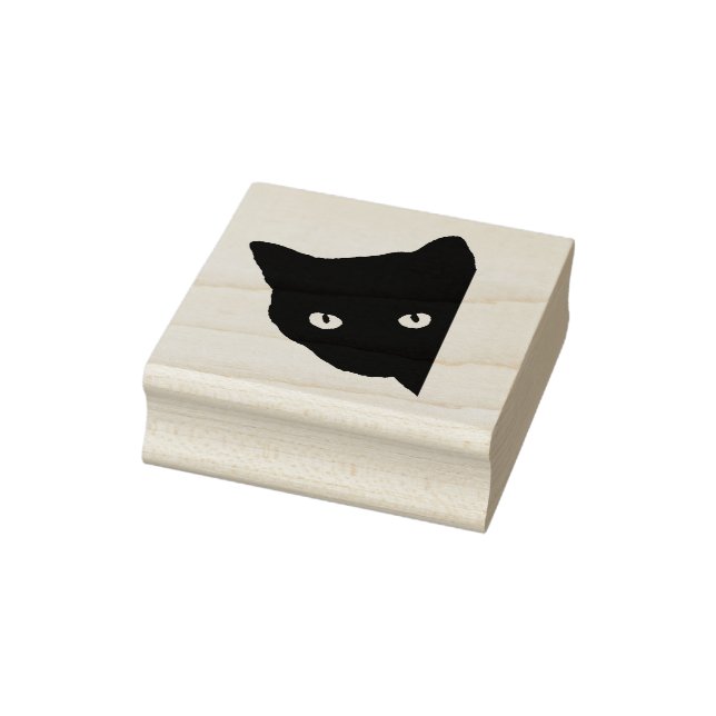 Peeking Cat Art Stamp (Stamp)