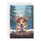 Peeking Corgi Winter Wonderland Merry Christmas