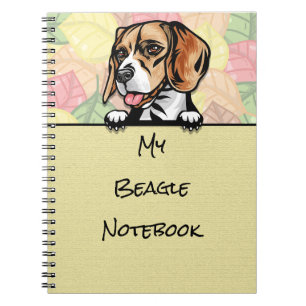 Peeking Cute Beagle notebook