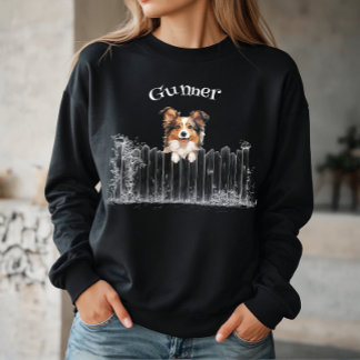 Peeking Dog Customisable Sweatshirt