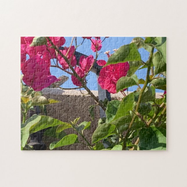 Peeking Garden Lizard Jigsaw Puzzle (Horizontal)