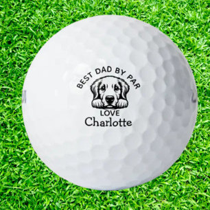 Peeking  Labrador Puppy Customise  Golf Balls
