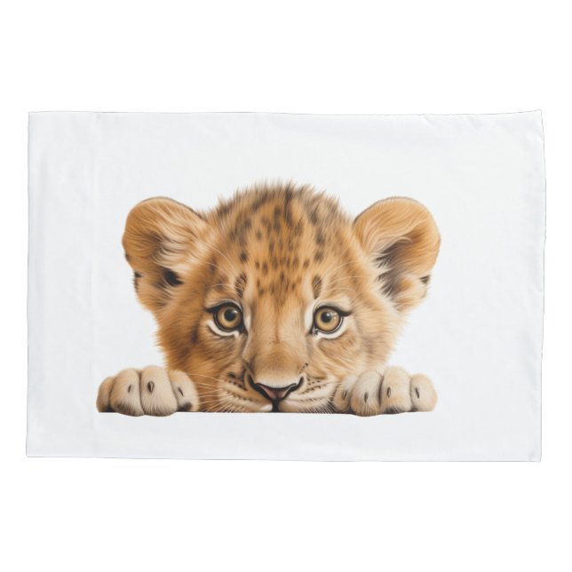 Peeking Leopard Pillowcase (Back)