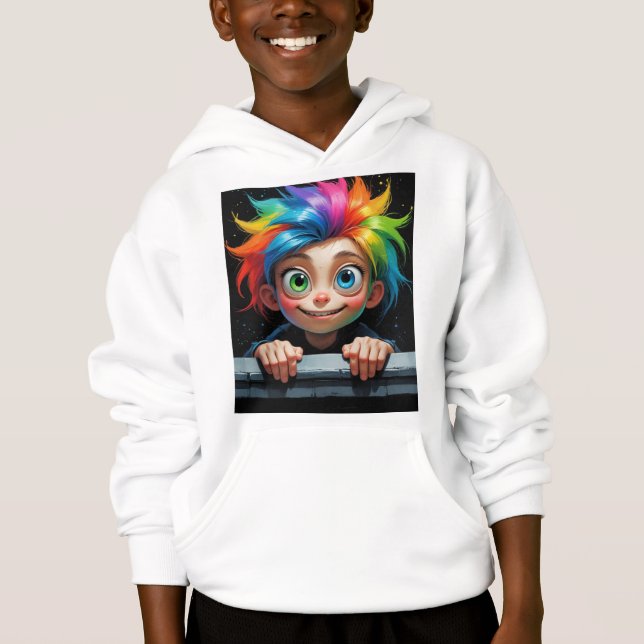 Peeking Rainbow – Mischievous Whimsical Character  (Front)