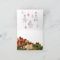Peeking Santa – Festive Christmas Clipart for Card