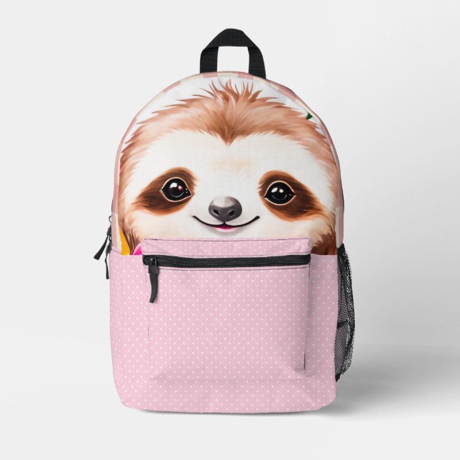 Peeking Sloth Backpack (Front)