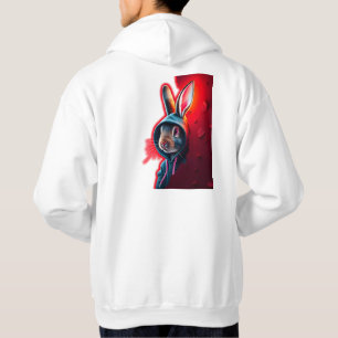 Peeking with Kash Rabbits Hoodie