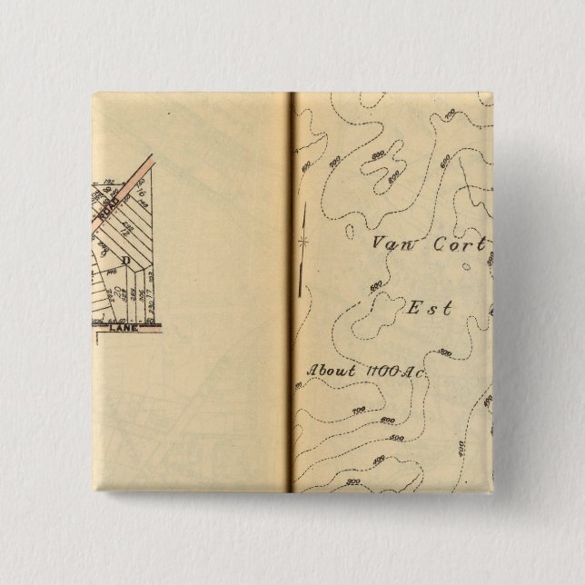 Peekskill, New York 2 15 Cm Square Badge (Front)