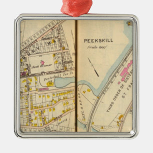 Peekskill, New York Metal Ornament