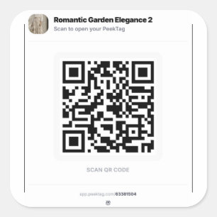 PeekTag QR Sticker Template