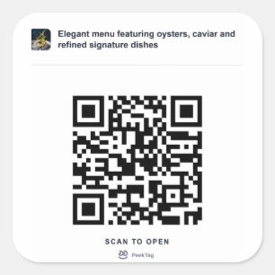 PeekTag QR Sticker Template