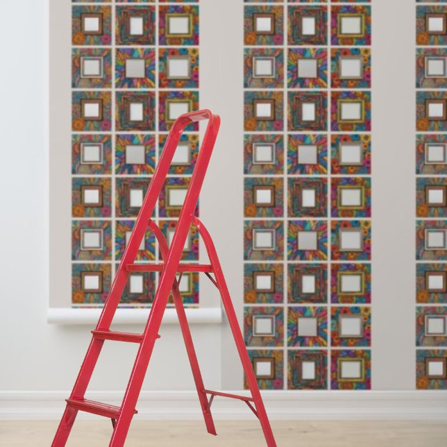 Peel and Stick floral friends family photo gallery Wallpaper (Peel and Stick floral friends family photo gallery Wallpaper)